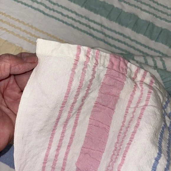 VTG 1960-1980 Seersucker thick Cotton KINGbed Cover 120X90 coverlets large